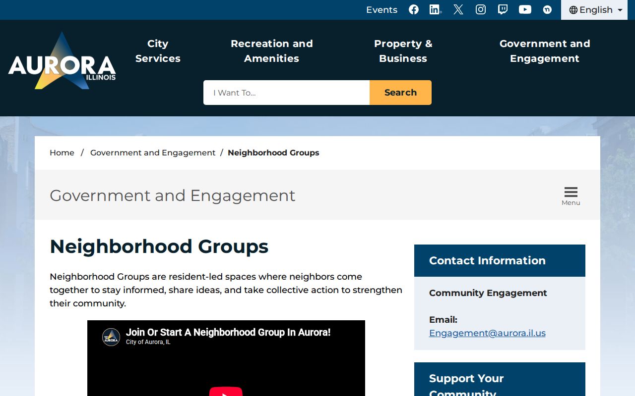 Aurora neighbors neighborhood groups by ward
